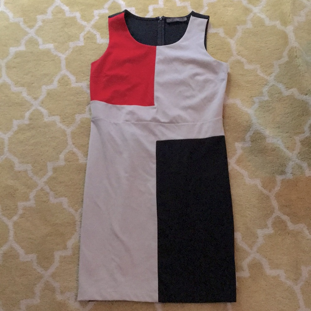 Color Blocked Sleeveless Dress